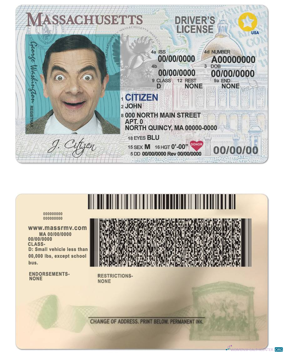 download USA Massachusetts driving license